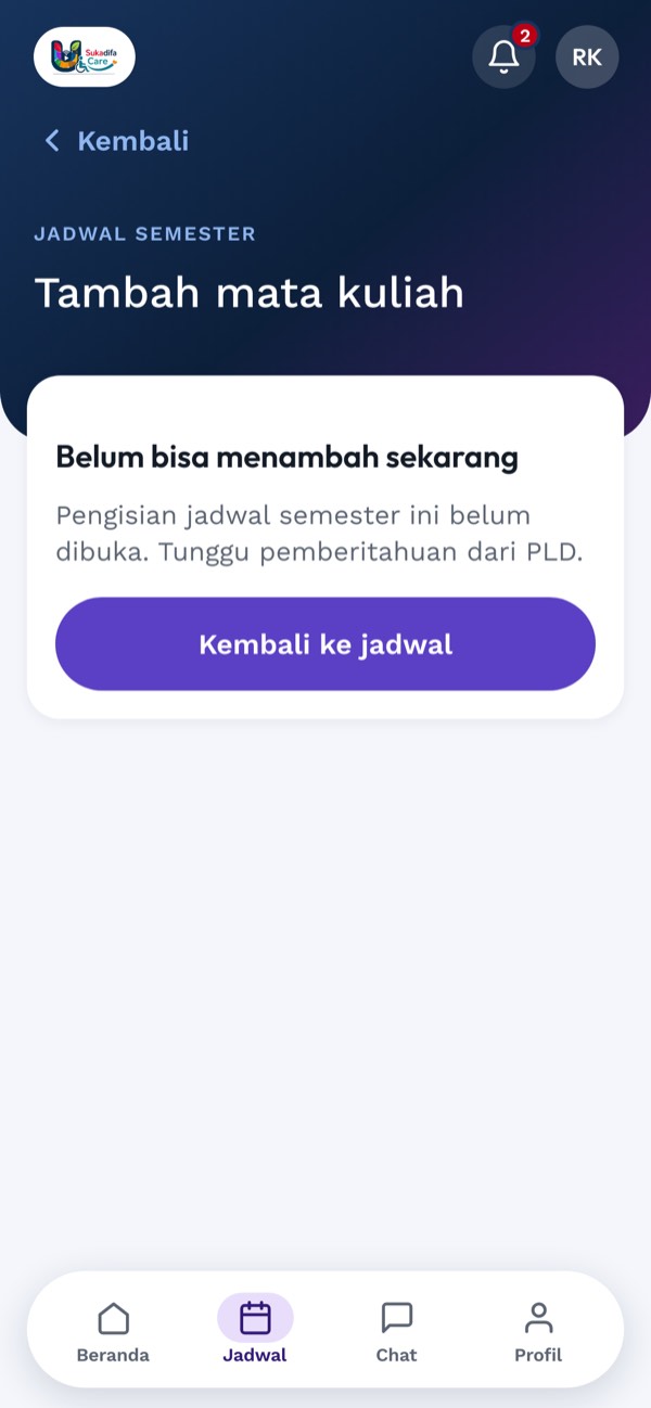 Borang tambah mata kuliah
